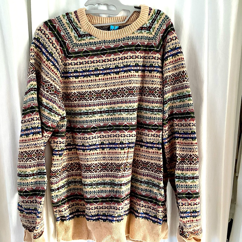 J. Crew Fair isle sweater XL